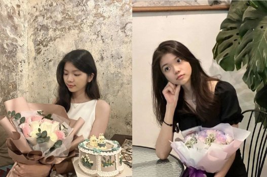 Cu lớn làm em cười tươi roi rói