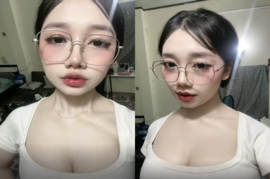 Hot TikTok vú bự bị quay lén clip